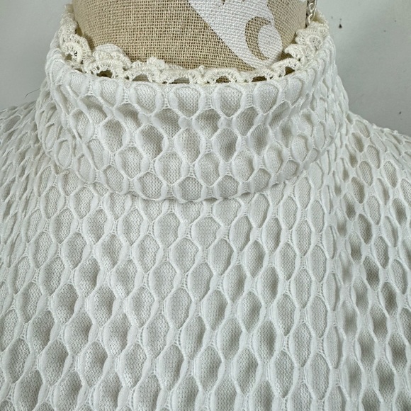 Vintage 70s Size Small Blue Gingham High Neck Sleeveless Maxi Dress Embroidered - Picture 6 of 9